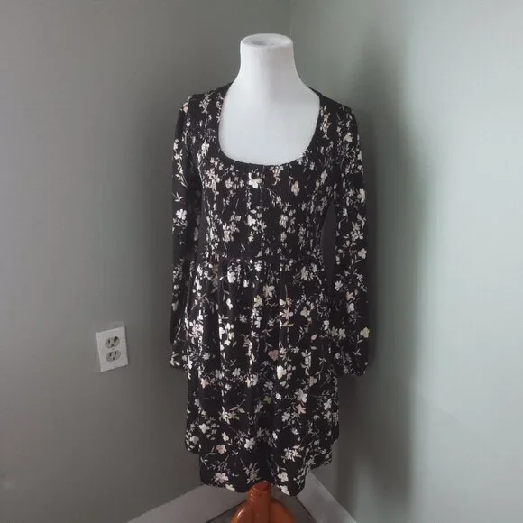 NWT Anrabess Ruched bust Smoked waist Floral Mini Dress Small - Picture 7 of 10